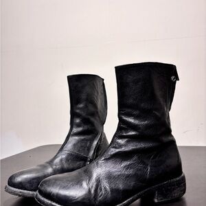 Carol Christian Poell Tornado Zip Boots in Black Size 8